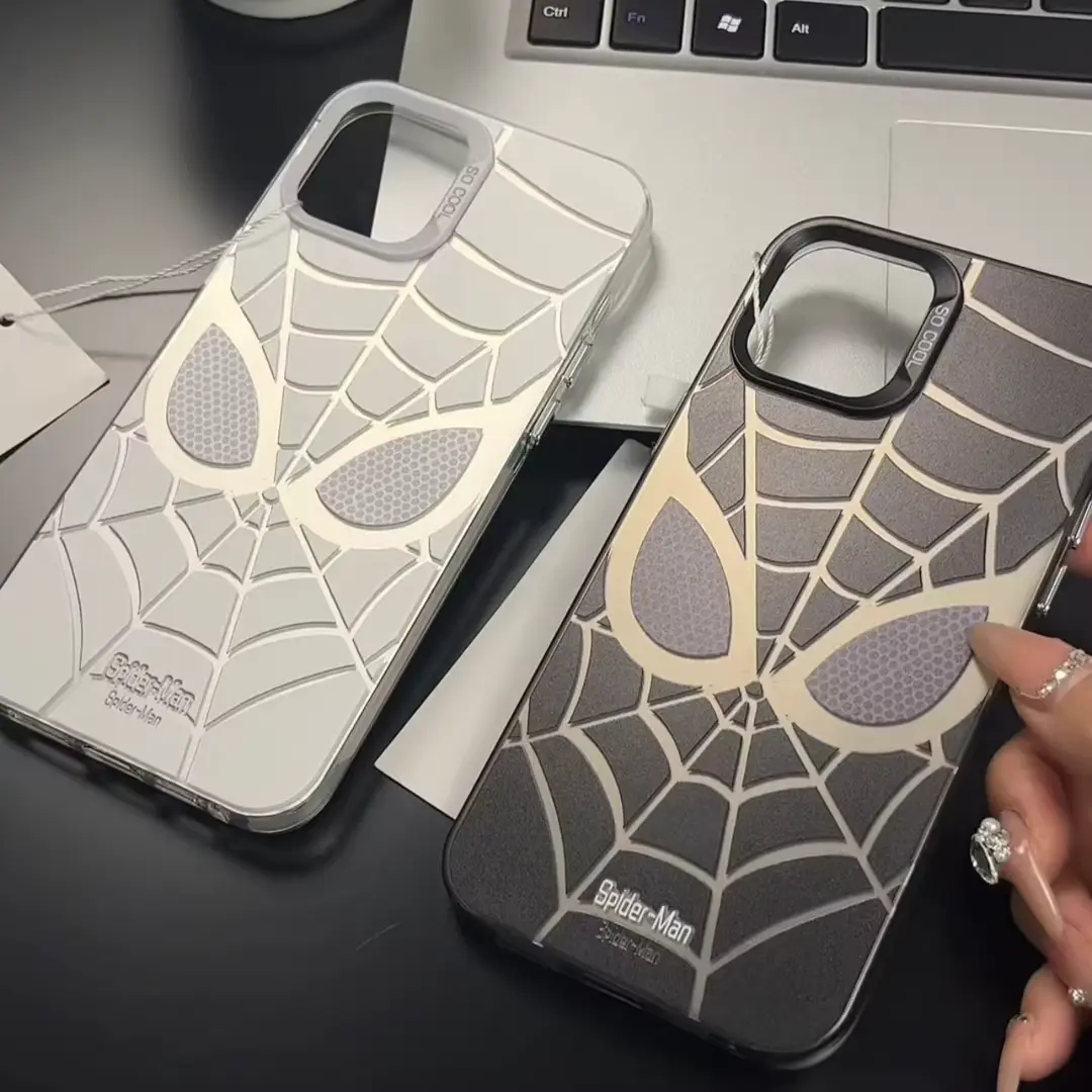 capa para iPhone17 16 15 14 13 12 11 pro max SamsungGalaxy Capa para celular Com estampa de aranha