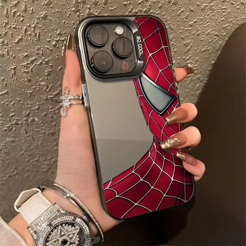 Capinha de iPhone Homem-Aranha Design Único e Anti-Choque capa para iPhone17 16 15 14 13 12 11 pro max SamsungGalaxy Capa para celular
