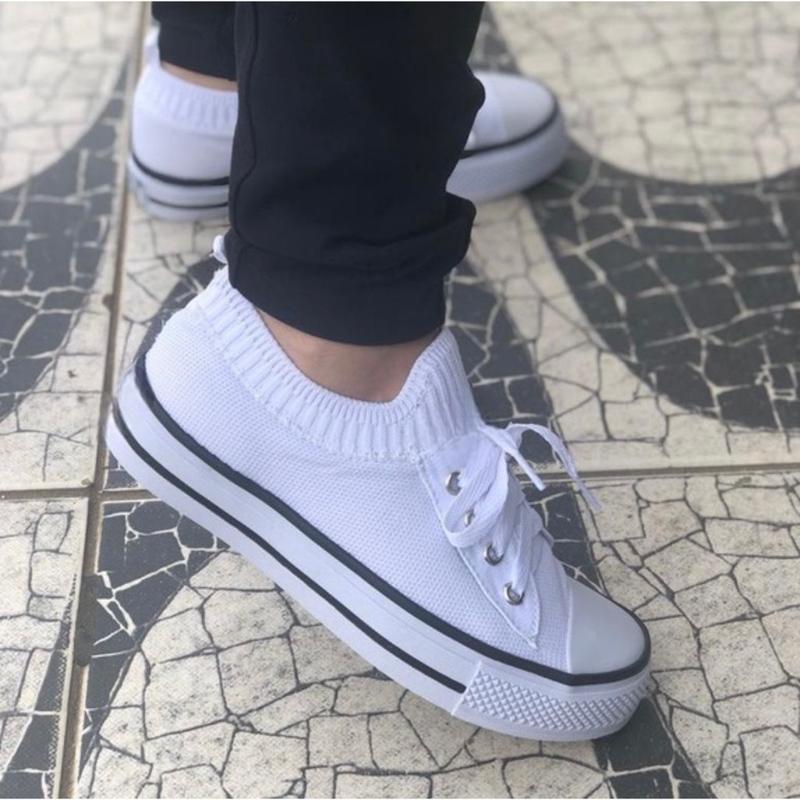 Tênis meia Feminino Casual Envio Imediato Promoção de Natal