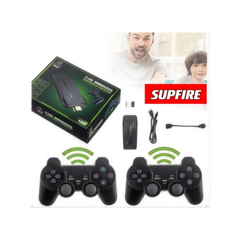 Game Stick 4K Console Retro 20000 Jogos 64GB Sem Fio HDMI para TV Diversão em Família