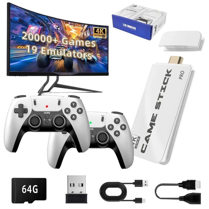 Novo Console Retro M15 Pro 2026 64GB 4K HDMI 2 Controles Sem Fio Inclusos com 20.000 Jogos Clássicos