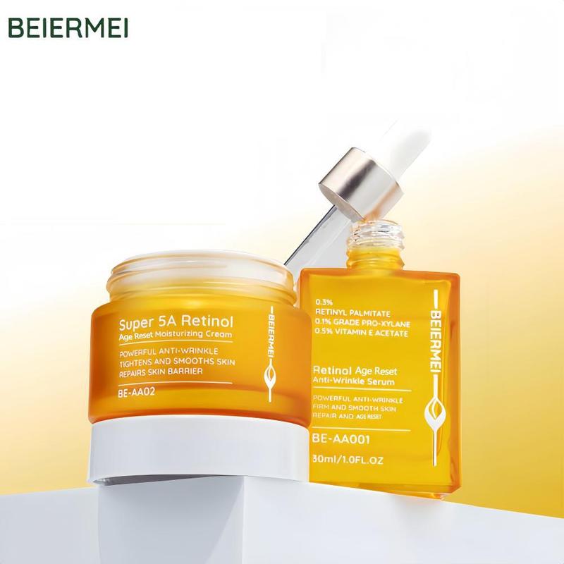 [BEIERMEI Skincare] Retinol Anti-Aging Serum 30g/1.0FL.OZ & 5A Moisturizing Cream Set 30g/1.0FL.OZ