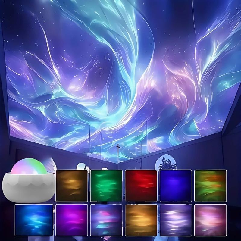 Luzes Do Norte Estrelado Lâmpada Projetor LED Atmosfera Luz Noite Aura Aurora Brilhante Para Quarto Festa Decoração